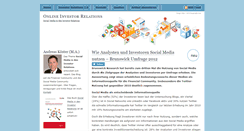 Desktop Screenshot of online-investorrelations.de