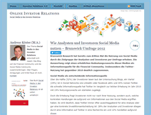 Tablet Screenshot of online-investorrelations.de